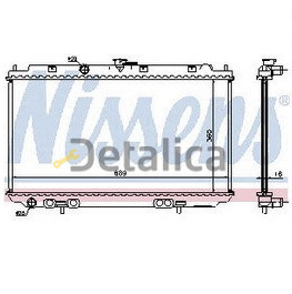 Радиатор охлаждения для Ниссан Примера P12 Nissens Дания