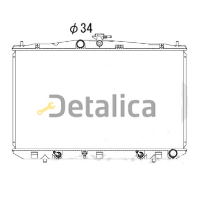 Радиатор охлаждения для Лексус RX270 RX350 RX450h Nissens Дания