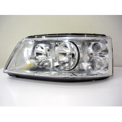 Фара левая двухламповая под корректор для Фольксваген Транспортер Т5 2003-2009 (Depo)