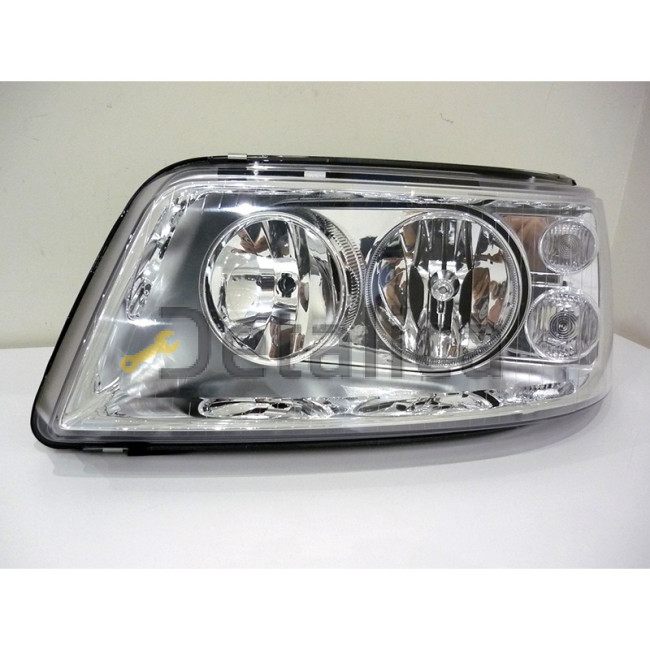 Фара левая двухламповая под корректор для Фольксваген Транспортер Т5 2003-2009 (Depo)