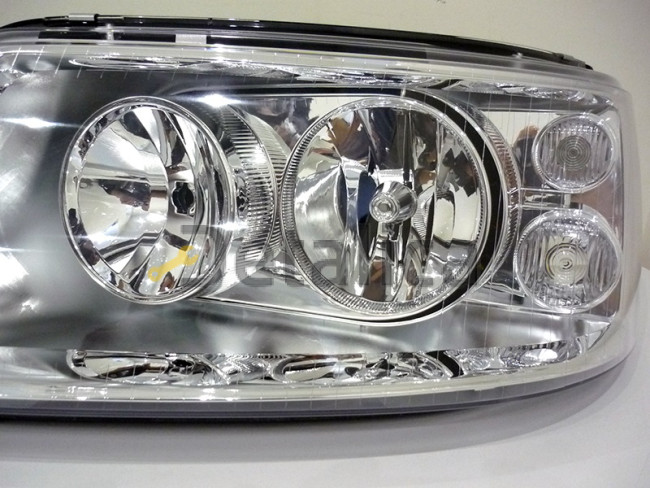 Фара левая двухламповая под корректор для Фольксваген Транспортер Т5 2003-2009 (Depo)