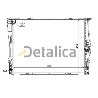 Радиатор охлаждения для BMW E90 Nissens вариант 2