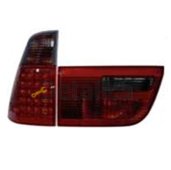 Фонарь задний внешний+внутренний левый+правый комплект тюнинг с диод стоп сигнал красн-тонированный для BMW E53 X5 от 1999