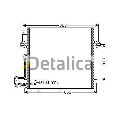 Радиатор кондиционера Мерседес W463 Gelandewagen Ava Германия