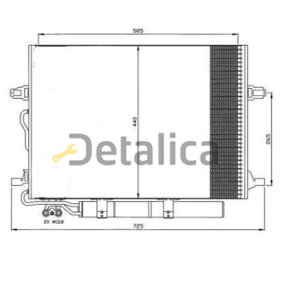 Радиатор кондиционера для Мерседес W211 от 2002 Китай