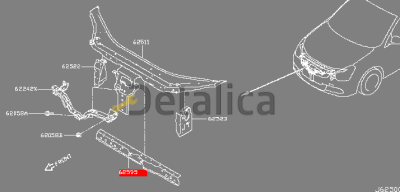 Панель нижняя для Ниссан Альмера Г15