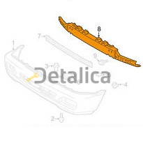 Усилитель бампера передний для Тойота Ленд Крузер 100 2003-2006