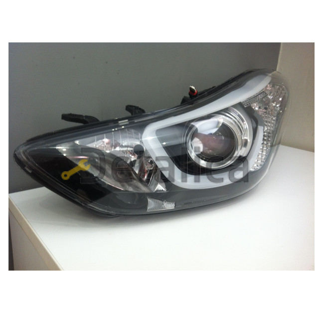 Фара левая линзованная диод под корректор для Хендай Элантра 5 от 2014 (Depo)