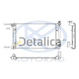 Радиатор охлаждения для Тойота Авенсис МТ 2.4 (Koyo)