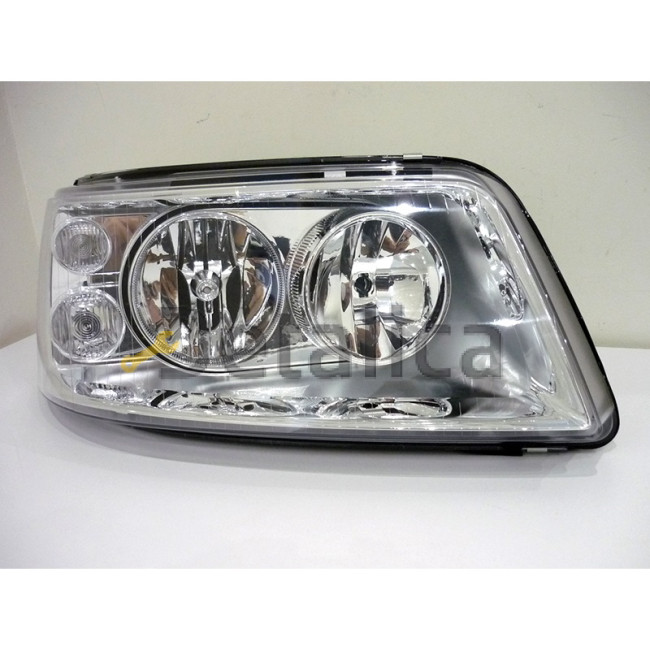 Фара правая двухламповая под корректор для Фольксваген Транспортер Т5 2003-2009 (Depo)