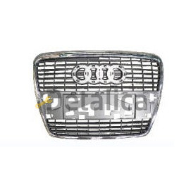 Решетка радиатора для Ауди А6 С6 от 2004 (Тайвань) до рестайл хром-чёрная