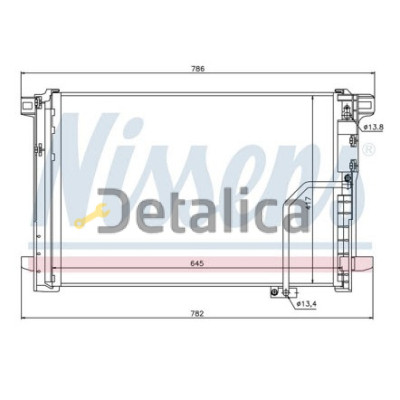 Радиатор кондиционера для Мерседес W204 от 2007 Nissens Дания