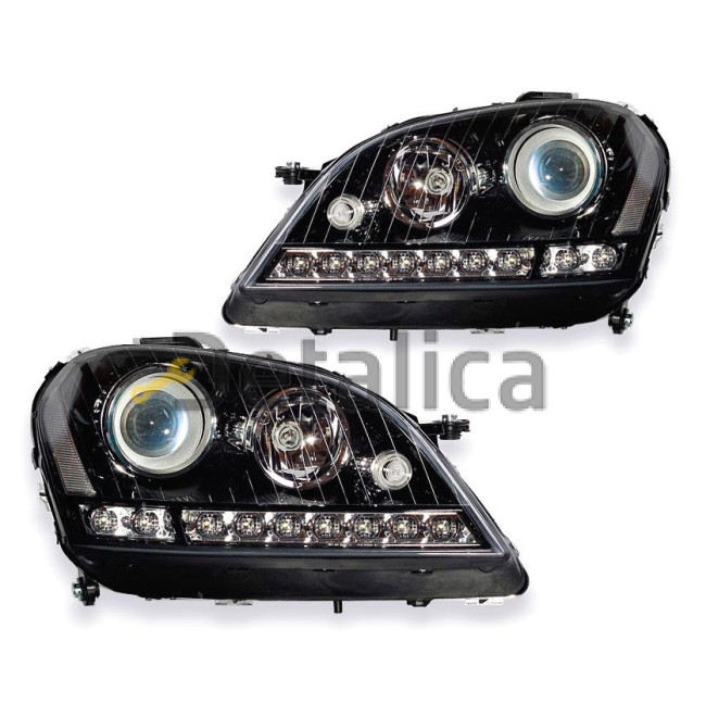 Фары тюнинг-комплект с диод внутри чёрные для Мерседес W164 ML 2005-2008
