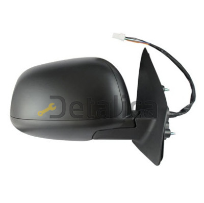 Зеркало правое электрическое с подогревом автоскладывающееся для Пежо 4007 от 2007-2011 convex грунтованное