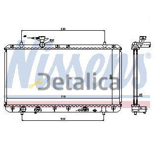 Радиатор охлаждения для Сузуки Лиана 1.5 и 1.6 АТ Nissens Дания Радиатор охлаждения для Сузуки Лиана 1.5 и 1.6 АТ Nissens Дания