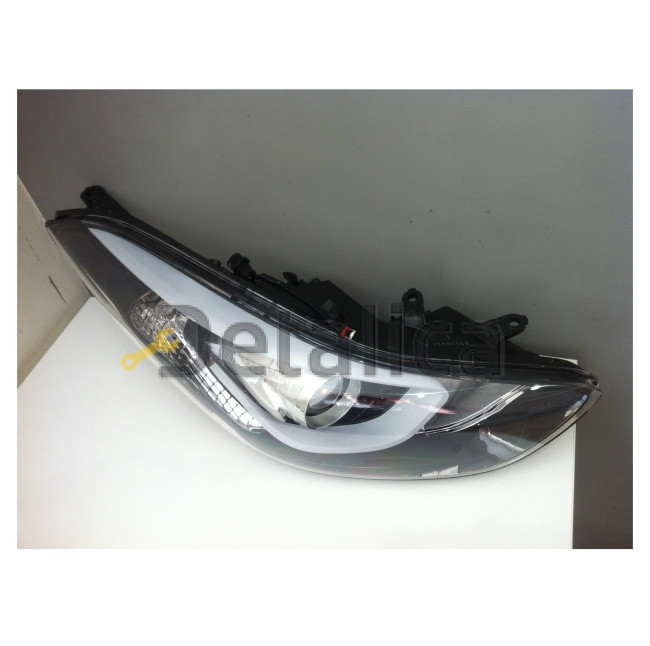 Фара правая линзованная диод под корректор для Хендай Элантра 5 от 2014 (Depo)