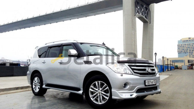 Дефлекторы окон для Ниссан Патрол Y62 тёмные