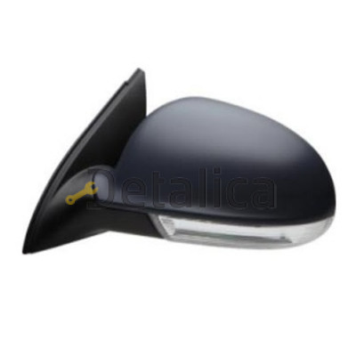 Зеркало левое электрическое с подогревом и указателем поворота грунт для Фольксваген Джетта 5 от 2005 (Тайвань)