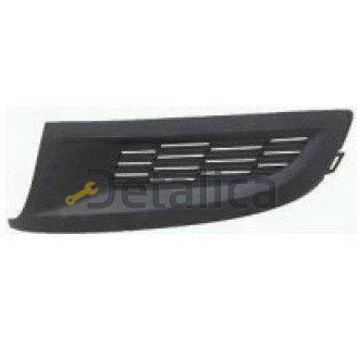 Решетка бампера передняя левая без отверстия под противотуманку хэчбэк для Фольксваген Поло от 2010 (Тайвань)