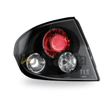 Фонари задние комплект-тюнинг красно-белые внутри черные на Хендай Гетц от 2003 до 2005 (Junyan)