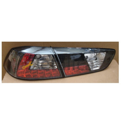 Фонарь задний внешний+внутренний левый+правый комплект тюнинг с диод прозрачный  SONAR внутри хром для митсубиси лансер от 2007