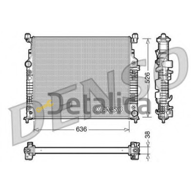 Радиатор охлаждения для Мерседес GL Denso Япония Радиатор охлаждения для Мерседес GL Denso Япония