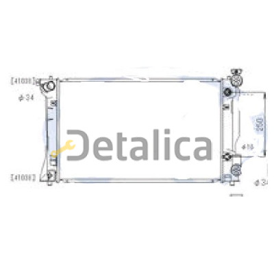 Радиатор охлаждения для Тойота Авенсис 2 АТ 2.0 2.4 (Китай)