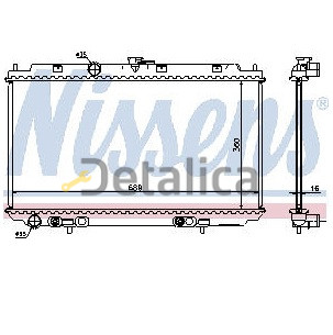 Радиатор охлаждения для Ниссан Примера P12 2 АТ Nissens Дания