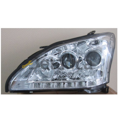 Фара левая+правая комплект тюнинг ксенон 4 линзованный с диод  DEVIL EYES   SONAR внутри хром для лексус RX300 от 2003