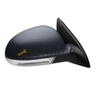 Зеркало правое электрическое с подогревом и указателем поворота грунт для Фольксваген Джетта 5 от 2005 (Тайвань)