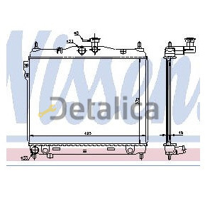 Радиатор охлаждения NRF GERI для Хендай Гетц от 2002 (Nissens)