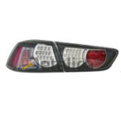 Фонарь задний внешний+внутренний левый+правый комплект тюнинг с диод внутри черный седан стекло прозрачный для митсубиси лансер от 2007