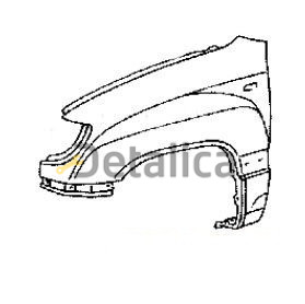 Крыло переднее левое для Тойота Лэнд Крузер 100 2002-2005