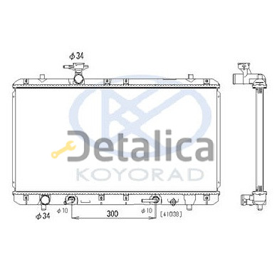 Радиатор охлаждения для Сузуки Лиана 1.5 и 1.6 АТ Koyo Япония