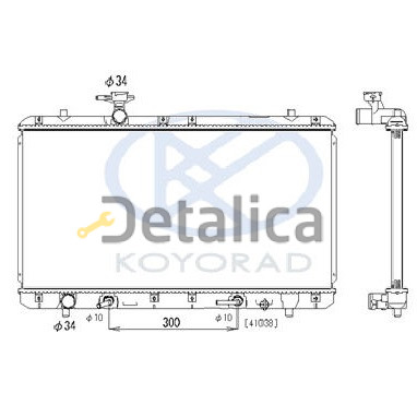 Радиатор охлаждения для Сузуки Лиана 1.5 и 1.6 АТ Koyo Япония