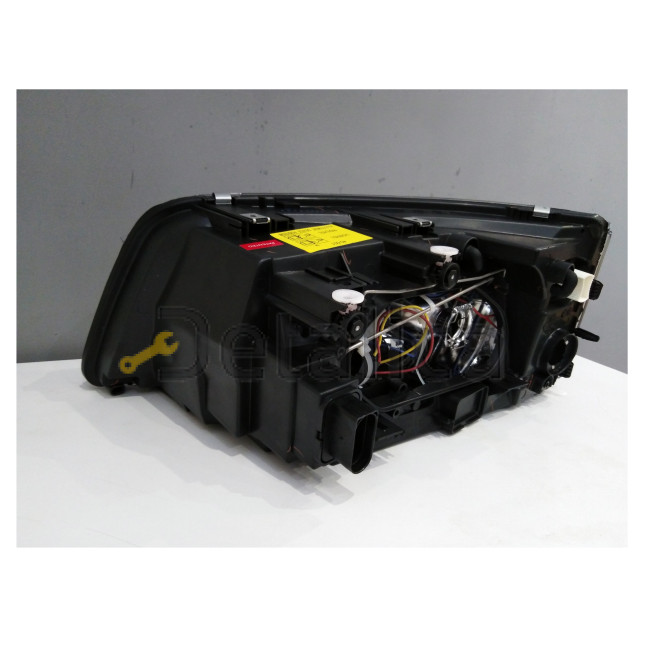 Фары тюнинг-комплект линзованные со светящимся ободком с рег мотора внутри черные для Фольксваген Транспортер Т5 2003-2009 (Depo)