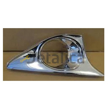 Решетка бампера передняя правая с отв под птф серебристая для Тойота Камри V50 от 2011 (Китай)