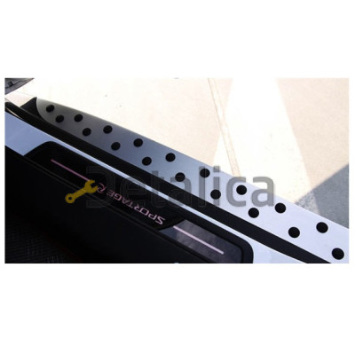 Порог-подножка левая+правая комплект для Киа Спортейдж 3 от 2010 (Тайвань)