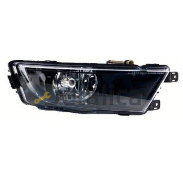 Фара противотуманная левая для Шкода Октавия А7 внутри чёрная оригинал