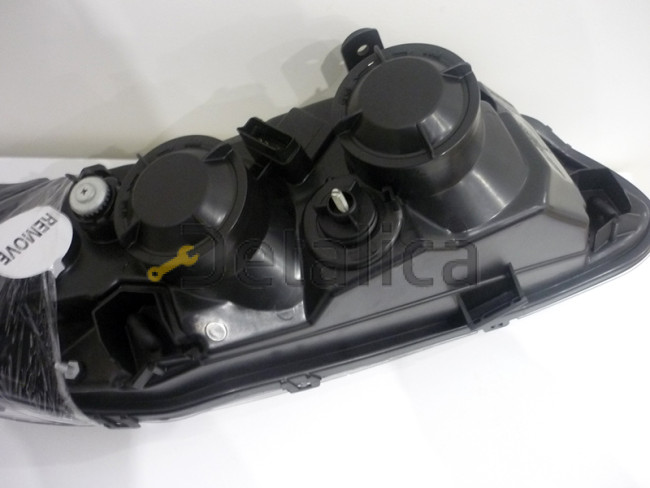 Фара левая для Ниссан Альмера Н16 внутри чёрная
