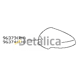 Крышка зеркала левая для Ниссан Теана J32 оригинал