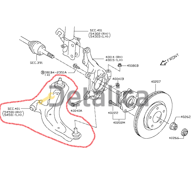 Рычаг передний нижний левый для Ниссан Сентра B17 оригинал Рычаг передний нижний левый для Ниссан Сентра B17 оригинал