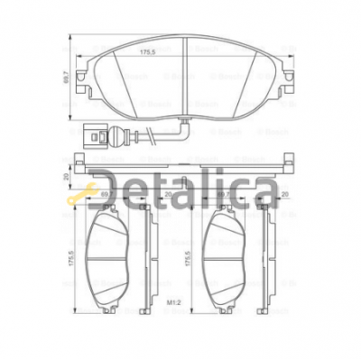 Колодки тормозные передний для Skoda Kodiaq Fenox Беларусь
