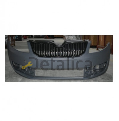 Бампер передний с решеткой радиатора для Шкода Октавия А7 от 2013 (Китай)