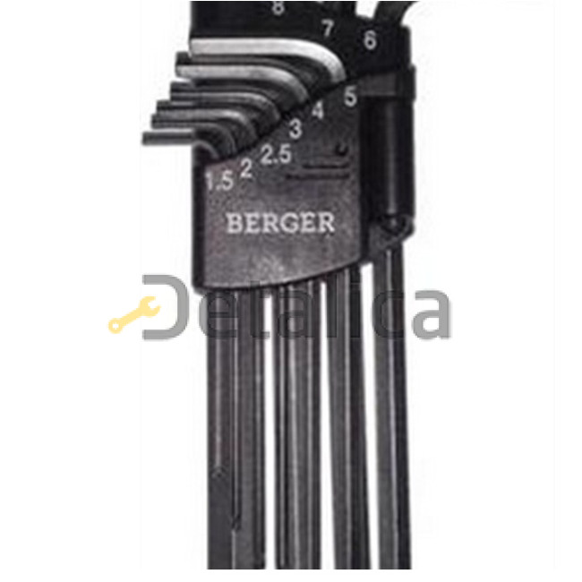 Набор ключей шестигранных 10 предметов BERGER BG-10SНW