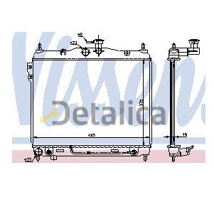 Радиатор охлаждения 372 x 495 mm для Хендай Гетц от 2002 (Китай)