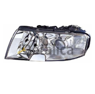 Фара левая с противотуманкой рег мотора для Шкода Суперб от 2002-2007 (Depo)