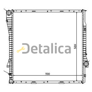 Радиатор охлаждения для BMW E53 X5 3, 4.4, 3D АТ  NISSENS  AVA  от 2000-2003