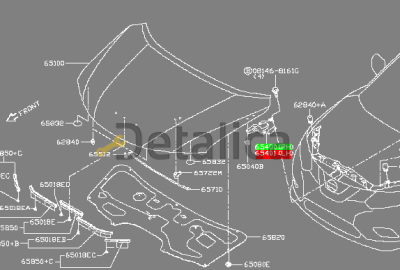 Петля капота правая для Ниссан Х-Трейл Т32 оригинал