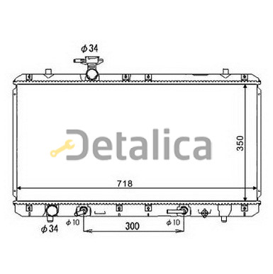 Радиатор охлаждения для Сузуки Лиана 1.5 1.6 AT Китай